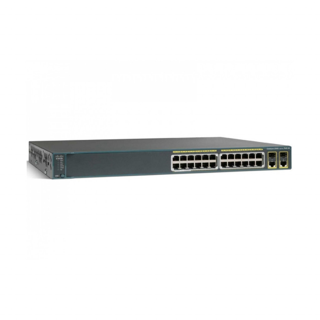 سوئیچ شبکه 26 پورت با 24 پورت PoE سیسکو مدل WS-C2960-24PC-L